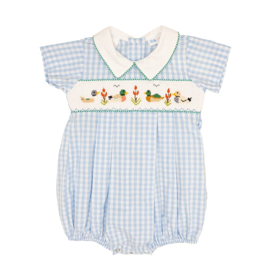 Blake Mallard Ducks Smocked Collared Bubble