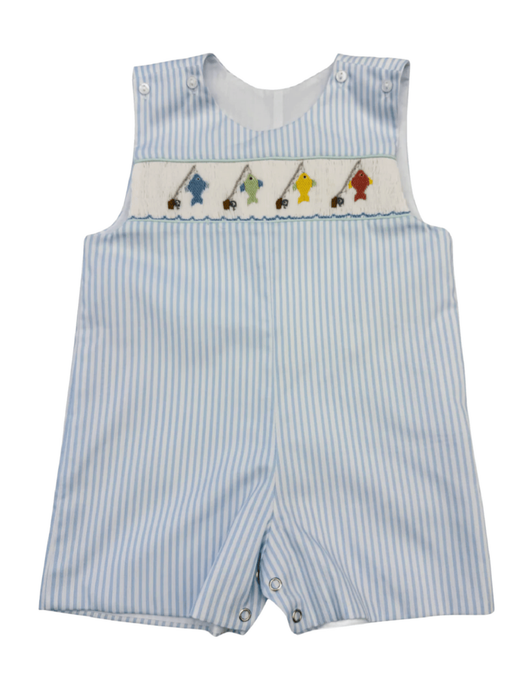Pete Go Fish Smocked Shortall