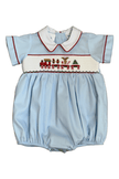 Noah Train Smocked Bubble