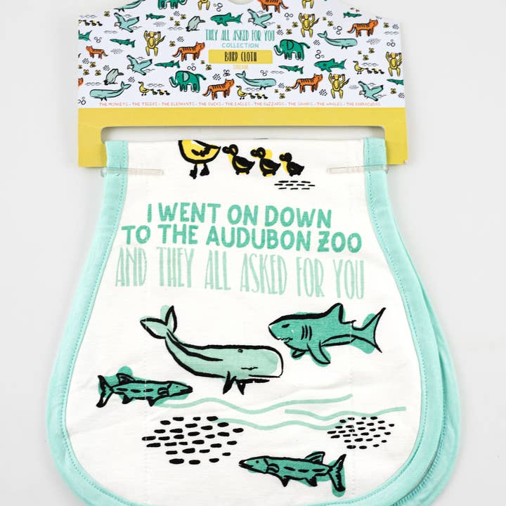 Blue Baby Burp Cloth