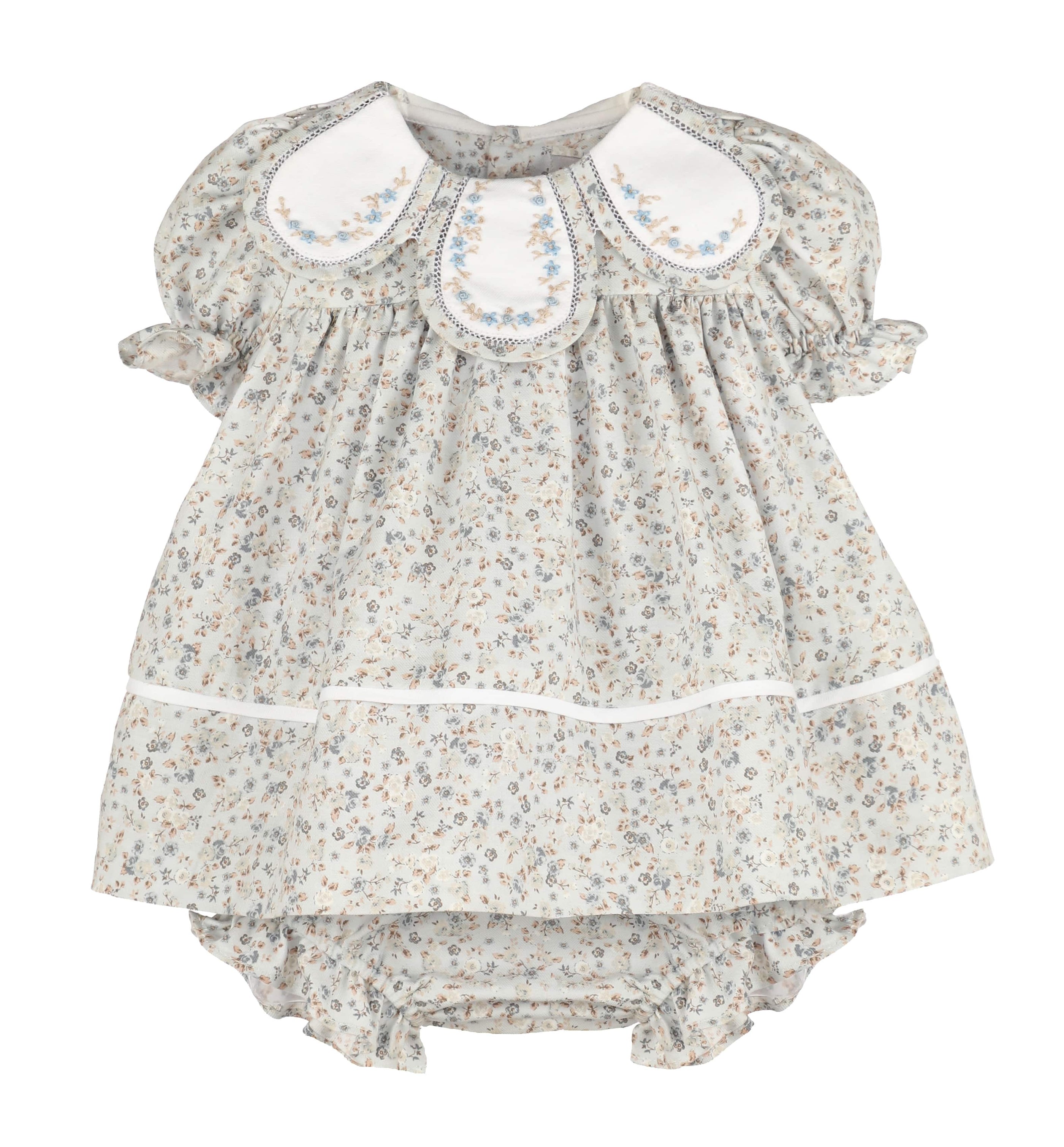 Blue Bloomy Chintz Petal Float