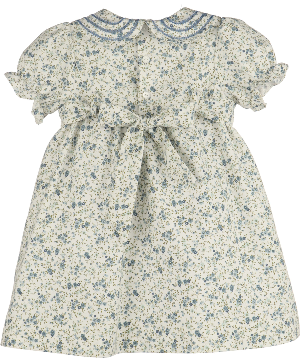 Blue Fallen Leaves Wreath Dress