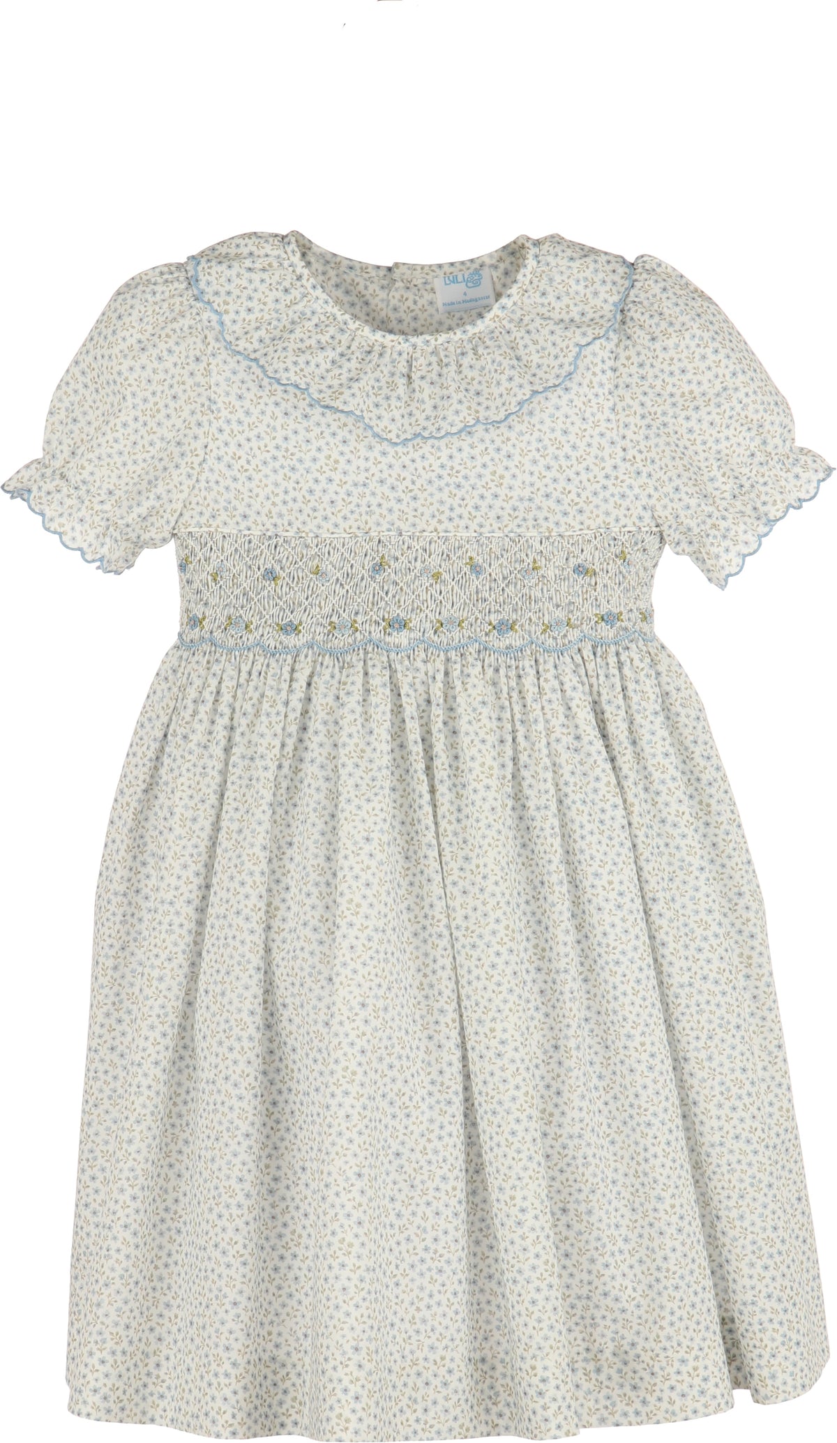 Blue Forest Fairy Smock Dress