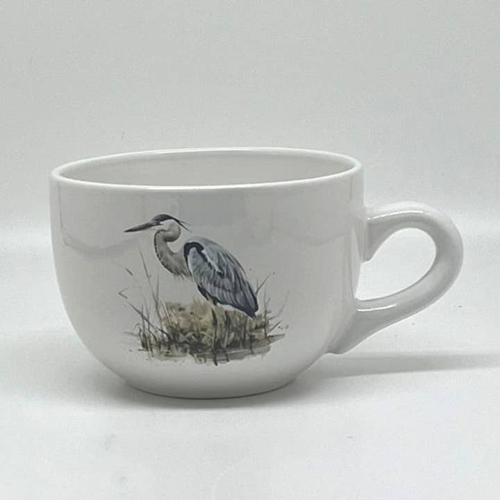 Blue Heron Soup Mug