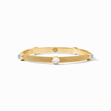 Julie Vos Cabochon Bangle, Iridescent Clear Crystal