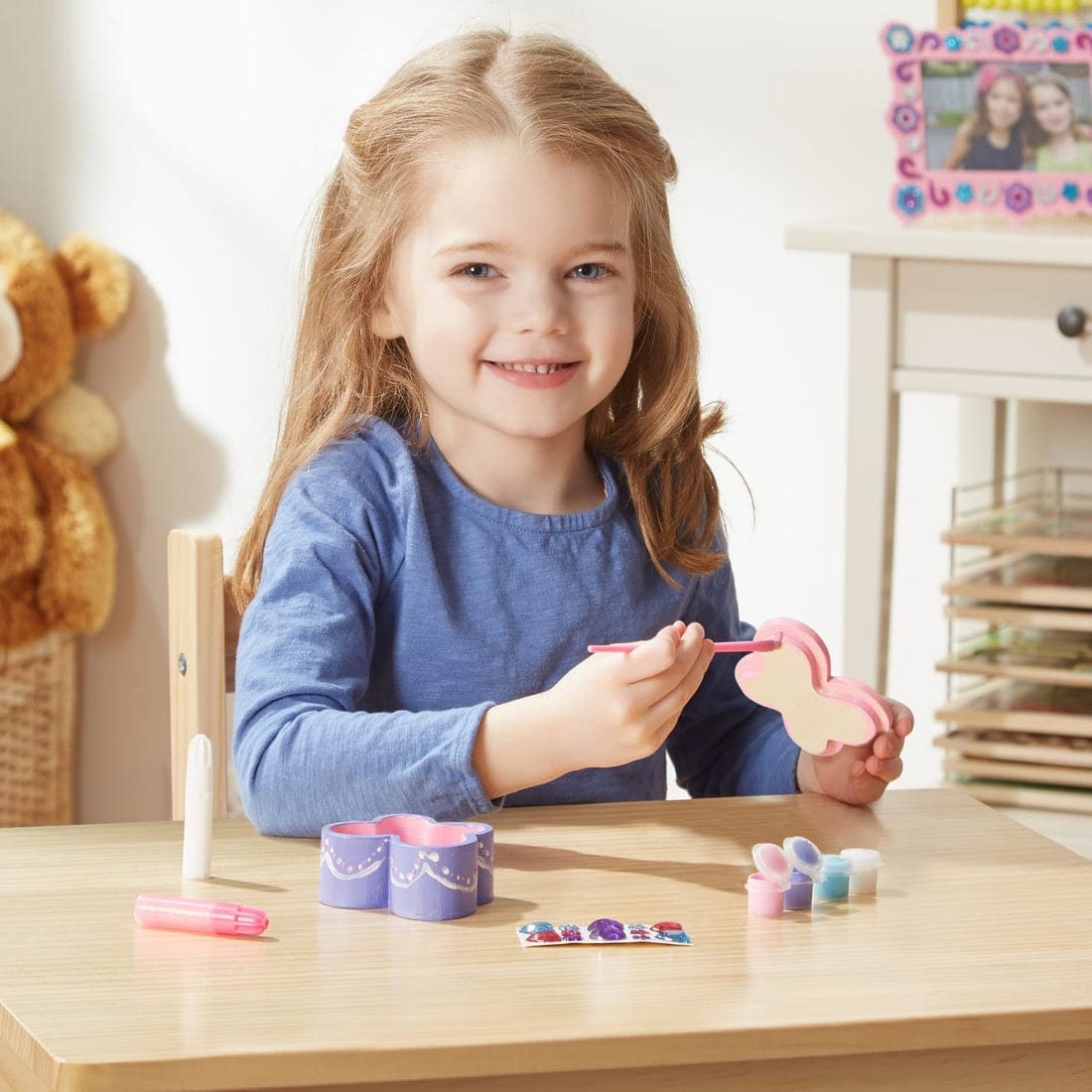 Melissa & Doug Melissa & Doug Created by Me! Butterfly Box Wooden Craft Kit - Little Miss Muffin Children & Home