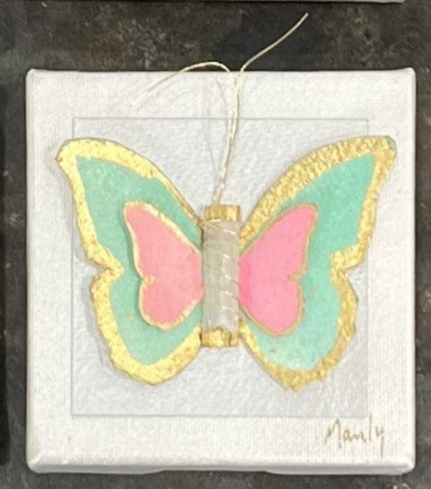 Dana Manly Art Dana Manly Art Watercolor Butterfly 4x4 - Little Miss Muffin Children & Home