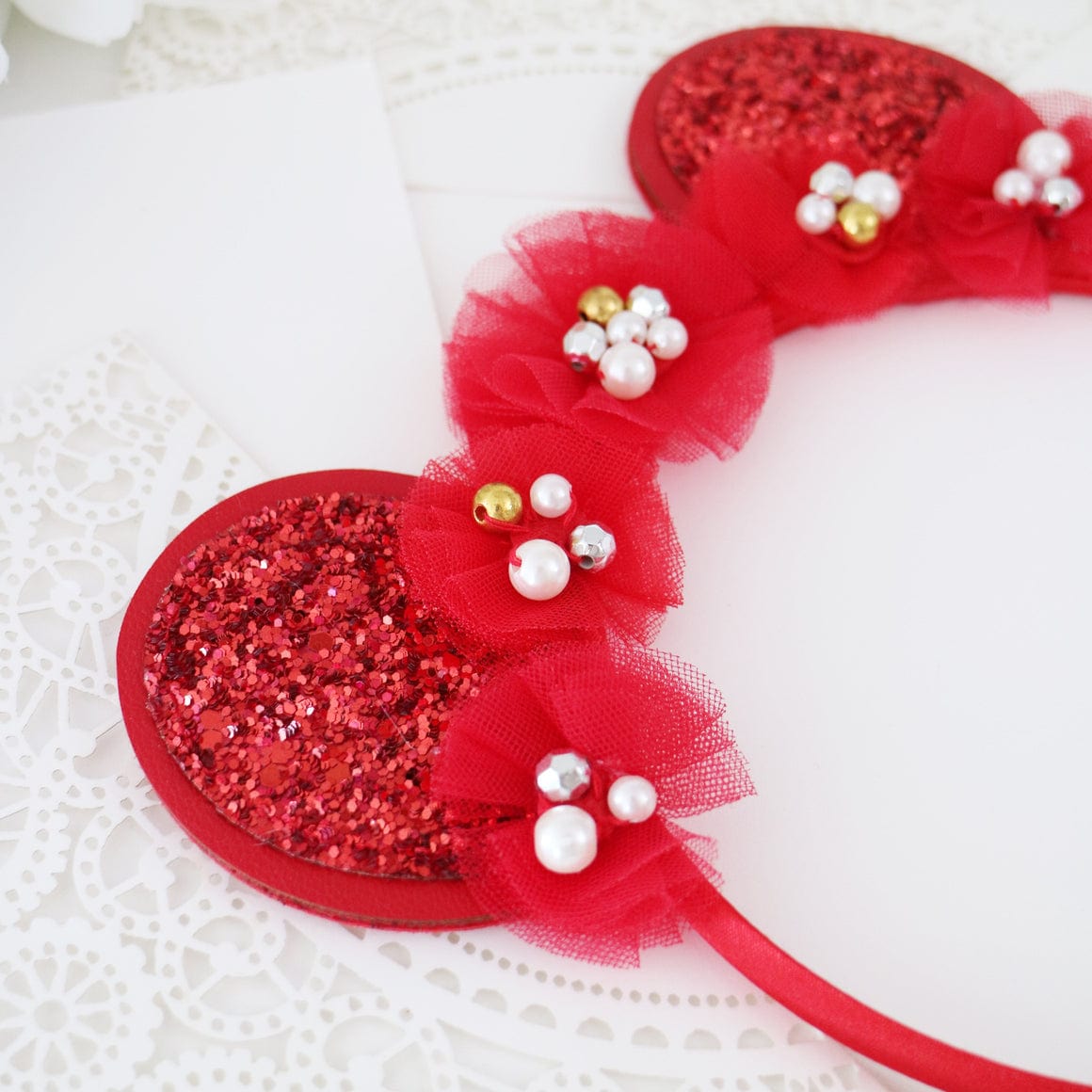 Pink Poppy Claris Ears Holiday Heist Headband - Little Miss Muffin Children & Home