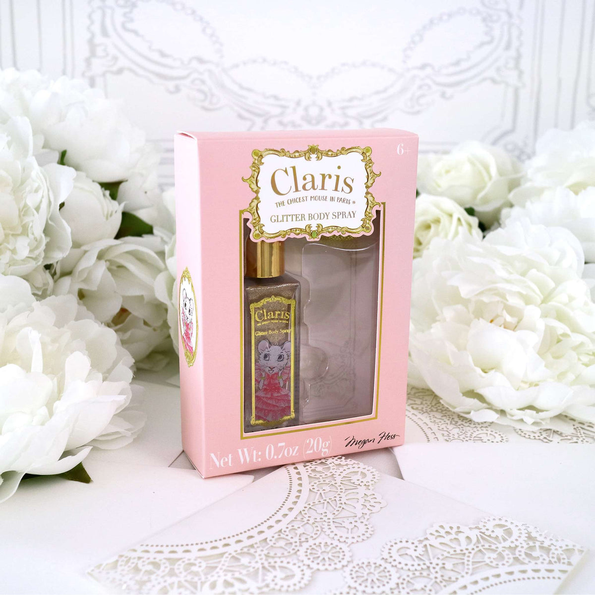 Pink Poppy Claris the Chicest Mouse in Paris Glitter Body Spray