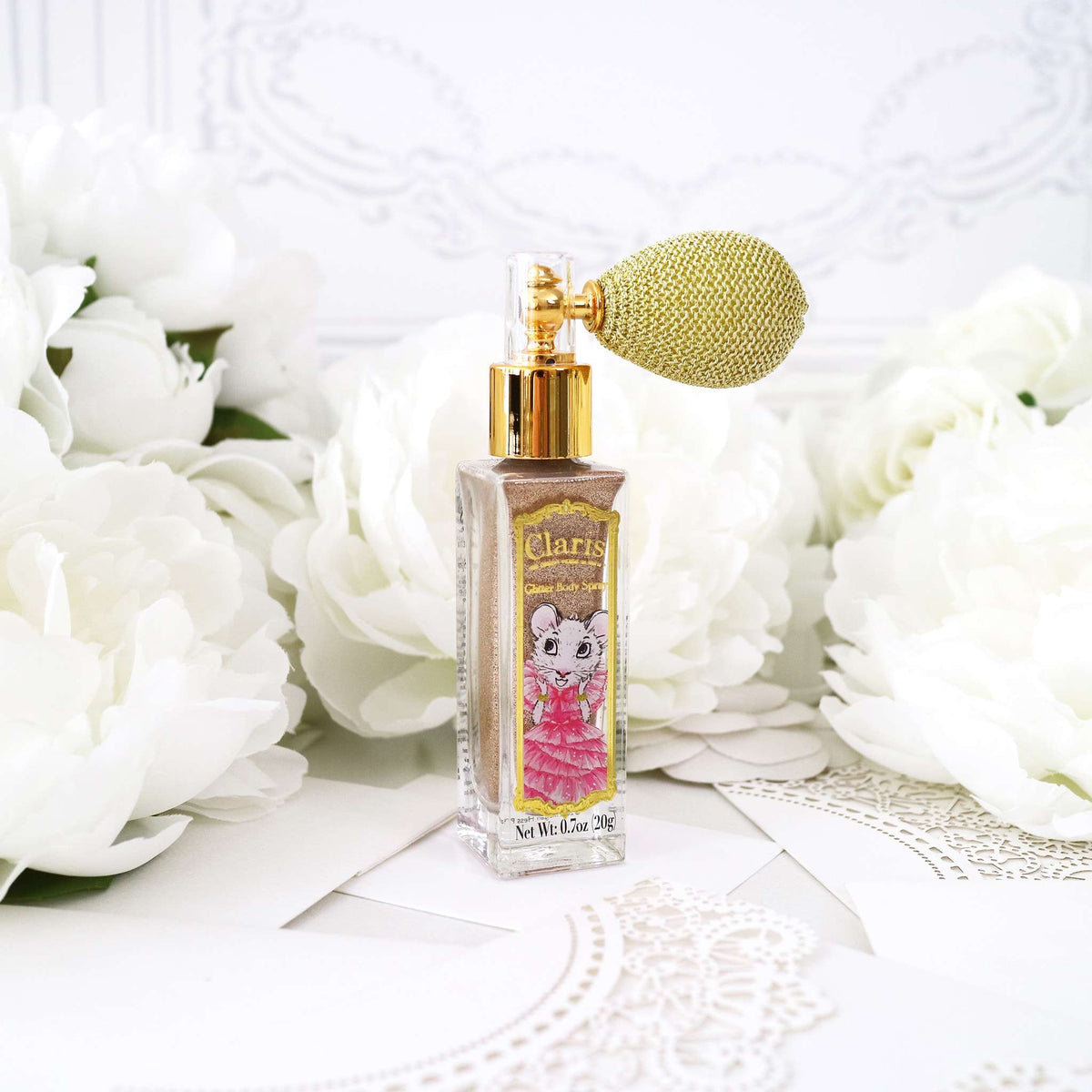 Pink Poppy Claris the Chicest Mouse in Paris Glitter Body Spray