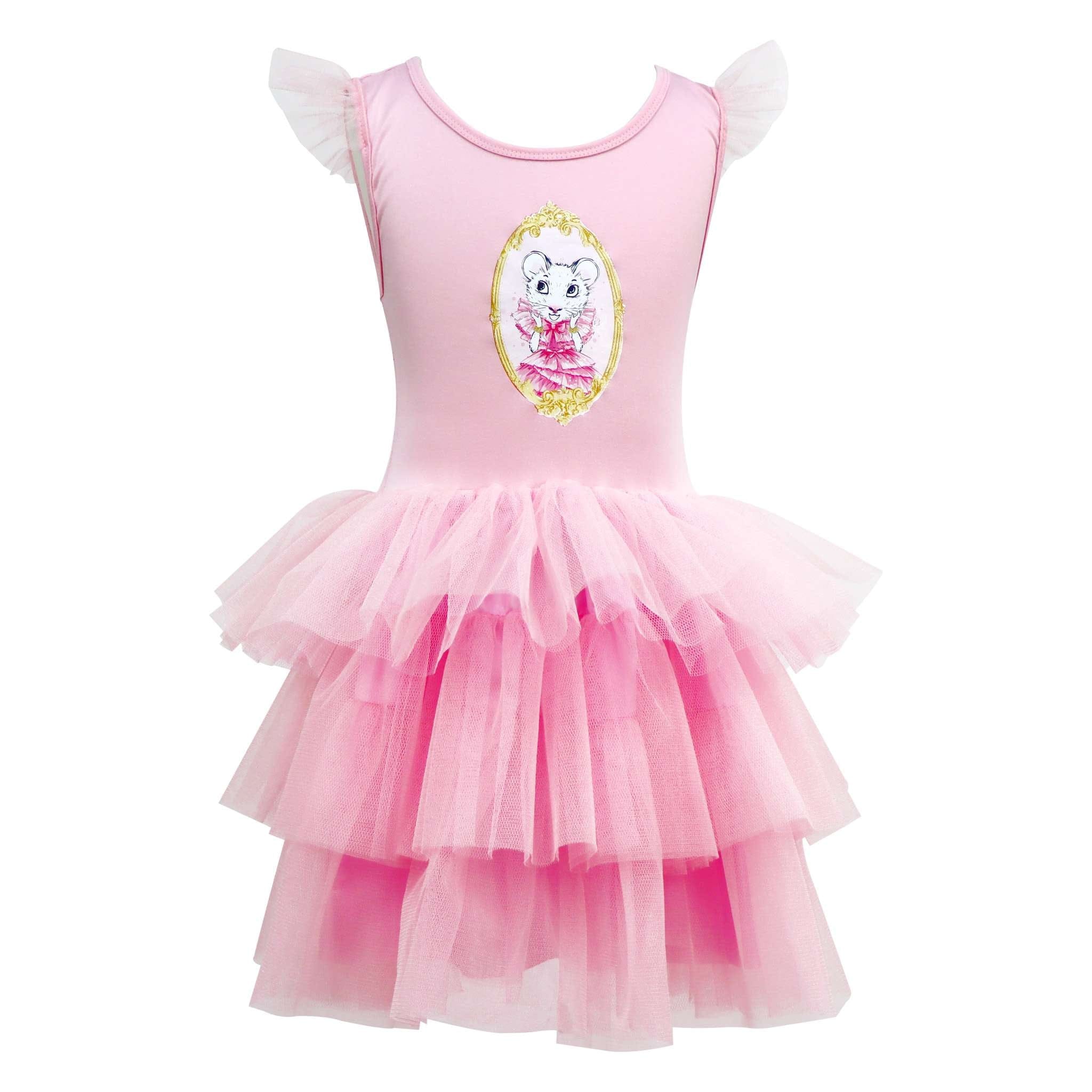 Pink Poppy Claris Fashion Tulle Dress in Pink - Little Miss Muffin Children & Home