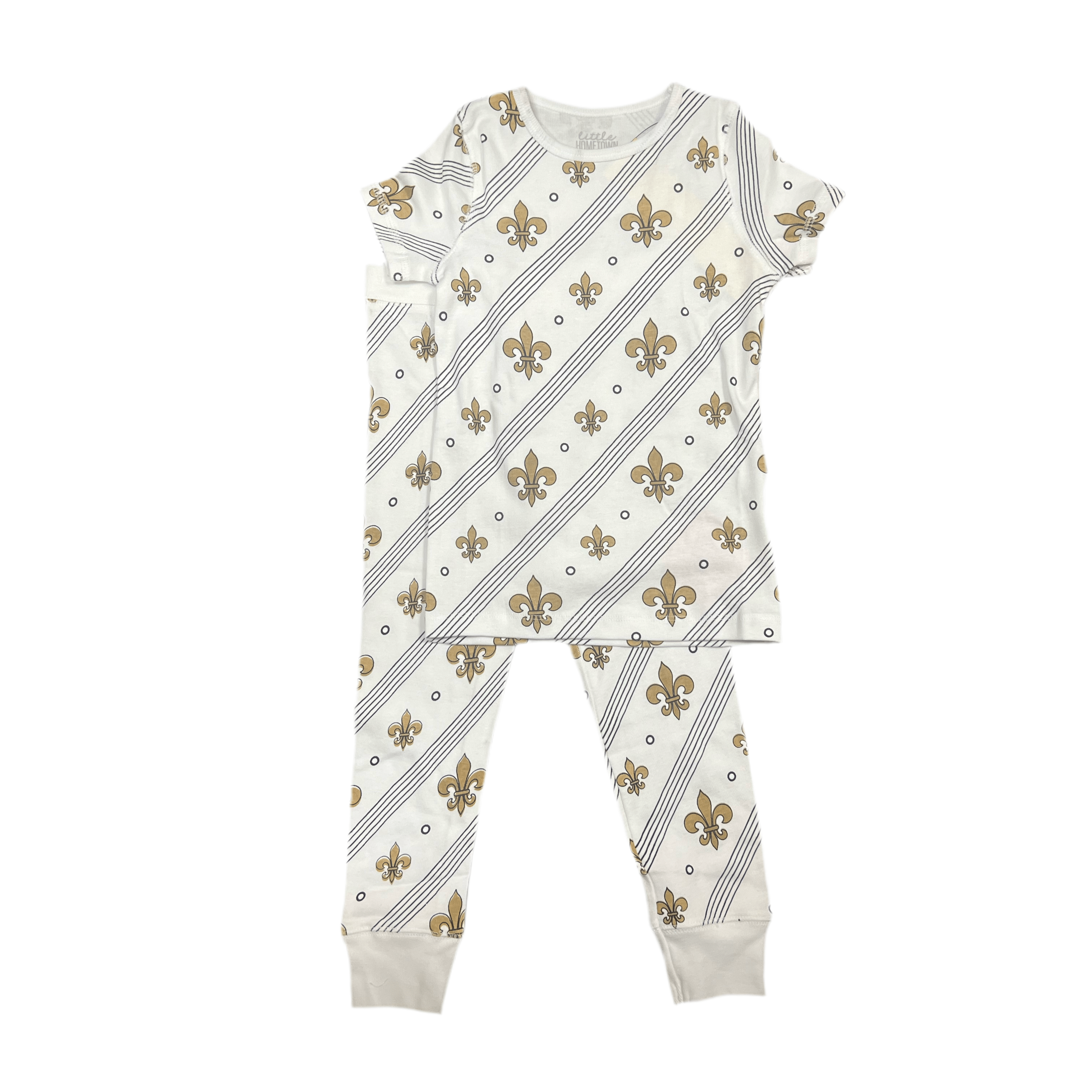 Little Hometown Little Hometown Fleur De Lis Pajamas - Little Miss Muffin Children & Home