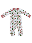 boys christmas footie pajamas with puppies