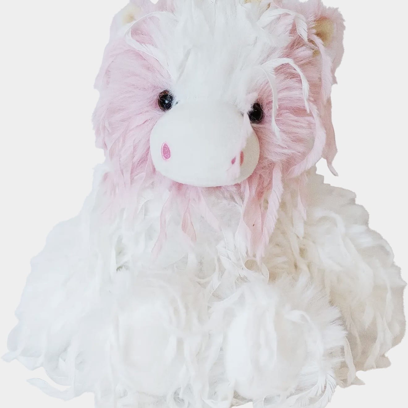 Feathers Strawberry Cow Plushie