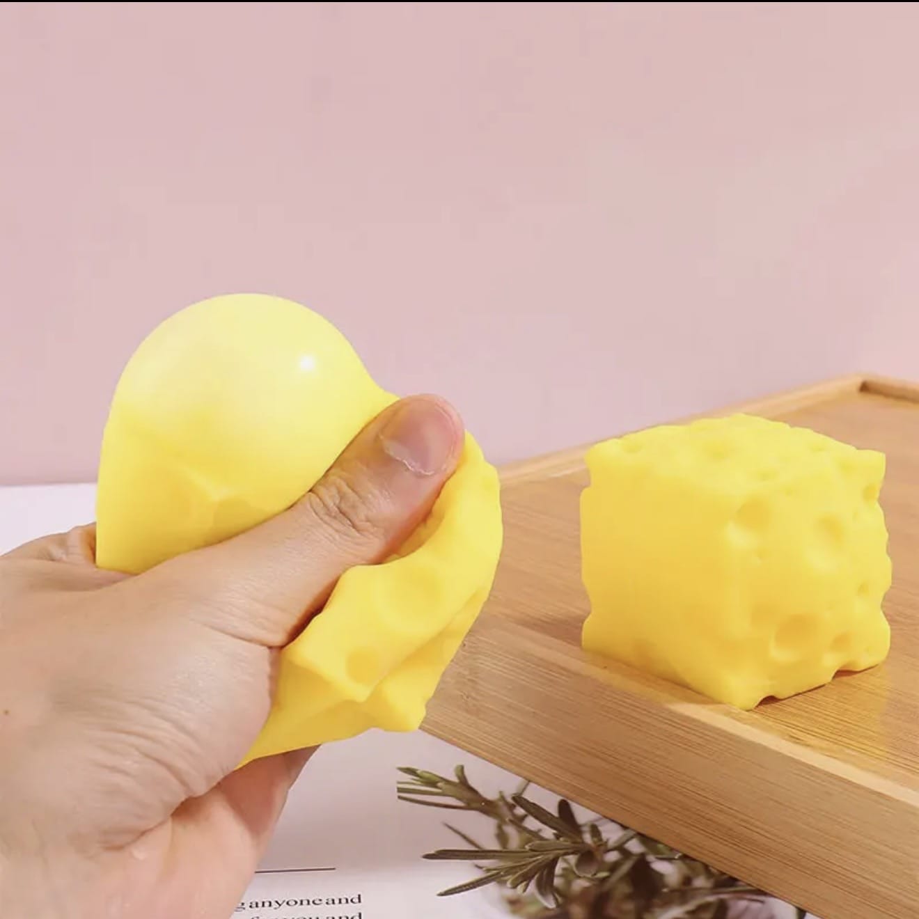 Square Cheese Squishy Toy – Slow Rise Fidget & Sensory Toy for Kids