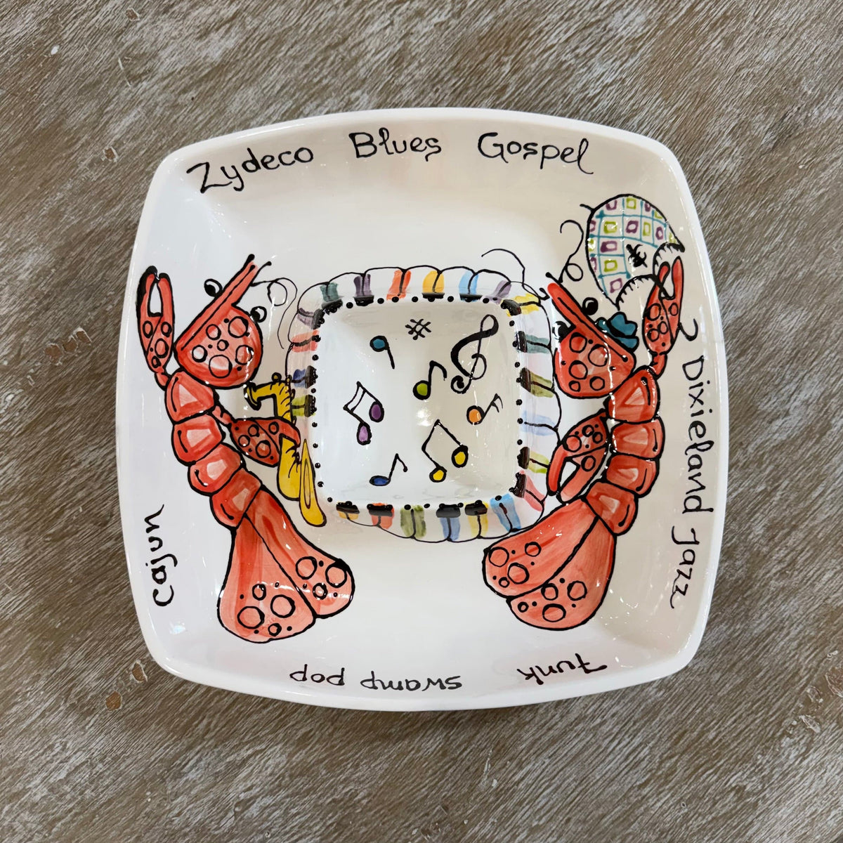 Jazz Fest Square Chip & Dip