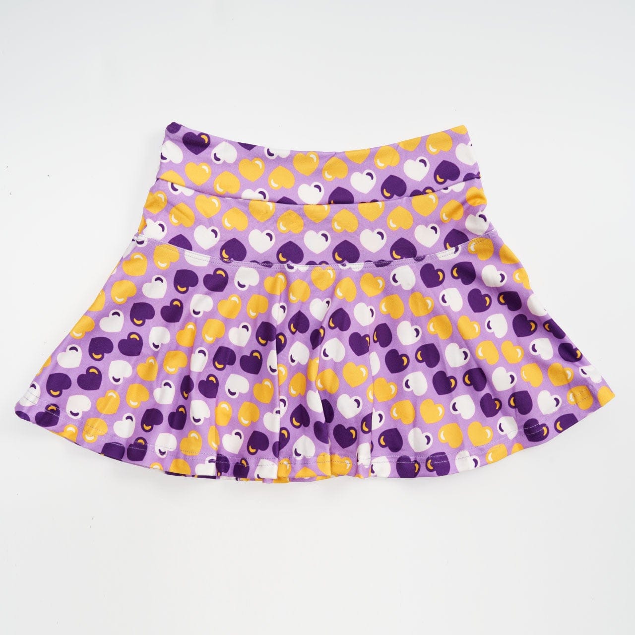 Bon Temps Boutique Purple & Gold Hearts Sophia Skort - Little Miss Muffin Children & Home