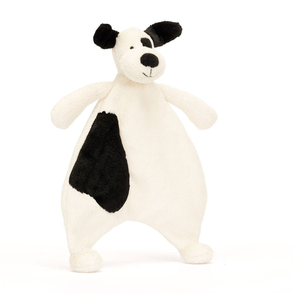 Jellycat Bashful Black & Cream Puppy Comforter - Little Miss Muffin Children & Home