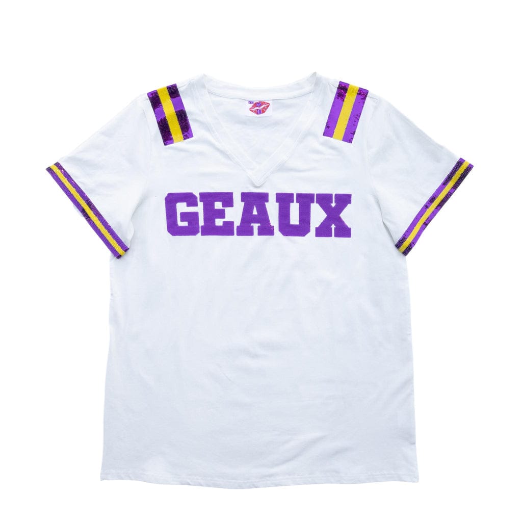 Sparkle City Sparkle City GEAUX Sequin Jersey Tee - Little Miss Muffin Children & Home