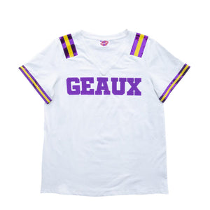 Sparkle City Sparkle City GEAUX Sequin Jersey Tee - Little Miss Muffin Children & Home