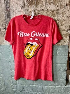 Citizen Nola Citizen Nola Crawfish Boil Lips Ladies Crew Tee - Little Miss Muffin Children & Home