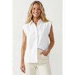 Cap Sleeve Blouse in Off White