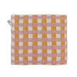 Cotton Knit Dish Cloth with Check/Plaid Pattern, 4 Styles Available