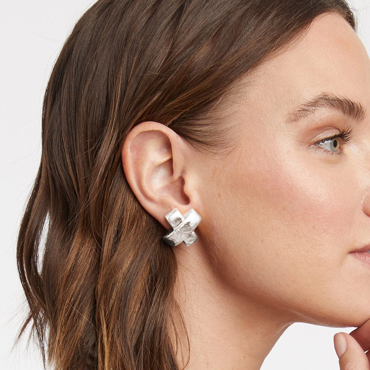 Catalina X Silver Earring