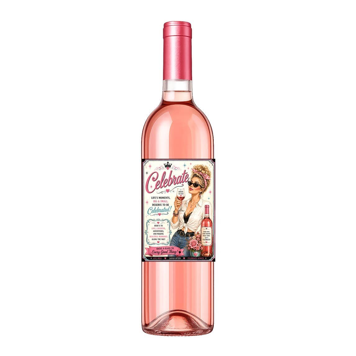 Sassy Vine Celebrate Wine Label
