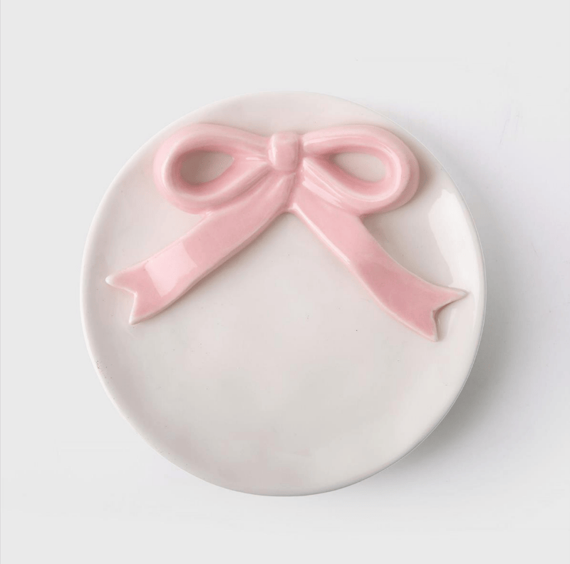 Ceramic Trinket Dish with Bow