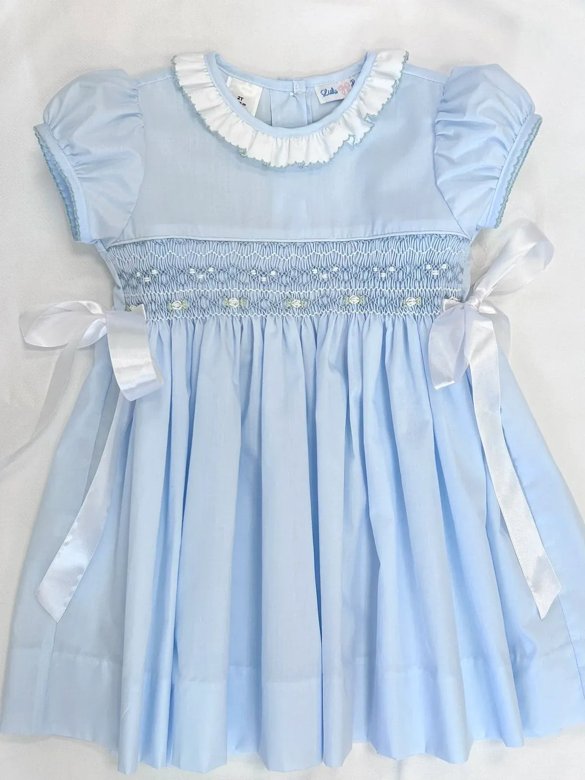 Classic Smocked Waist Rose Dress