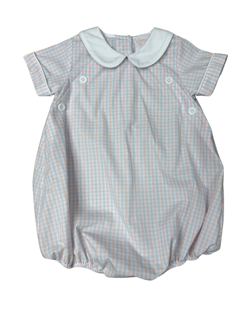 Whimsy Bay Kids Classic Spring Plaid Collared Bubble - Little Miss Muffin Children & Home