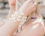 Coastal Grit Island Girl Pearl Bracelet