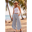 Coastal Stripe Tulip Cut Relaxed Fit Pants