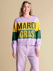 Color Block Mardi Gras Sweater