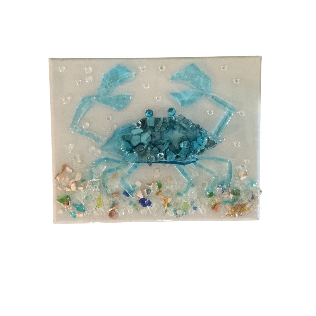 Laurie Kelly Art Studio Blue Crab Art 8x10 - Little Miss Muffin Children & Home