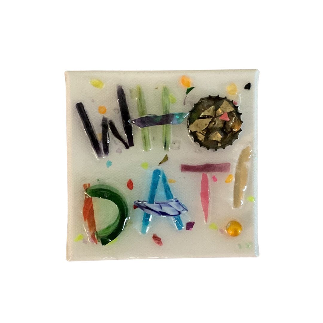 Laurie Kelly Art Studio Who Dat Art 4x4 Small - Little Miss Muffin Children & Home