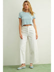 Cotton Barrel Pants in White