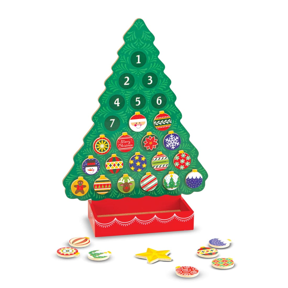 Melissa & Doug Melissa & Doug Countdown to Christmas Wooden Advent Calendar - Little Miss Muffin Children & Home