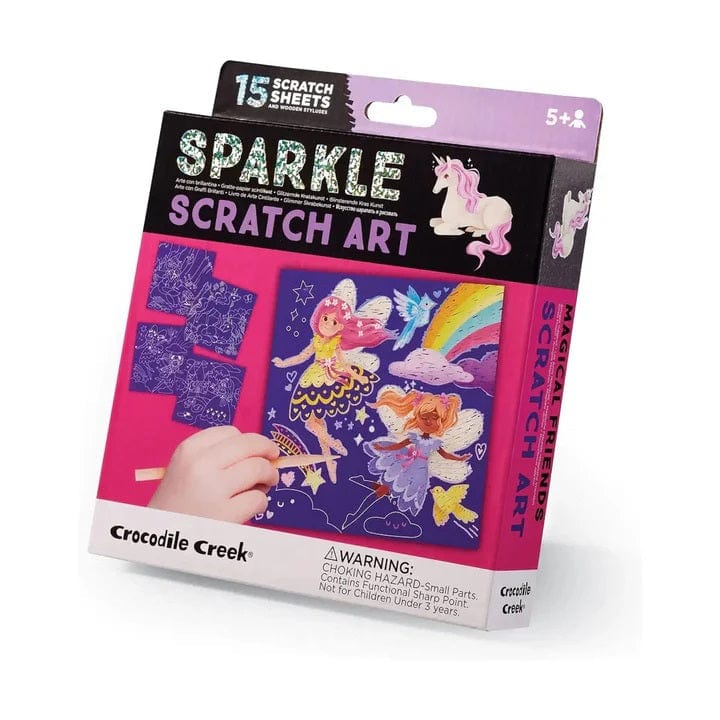 Crocodile Creek Crocodile Creek Magical Friends Sparkle Scratch Art - Little Miss Muffin Children & Home