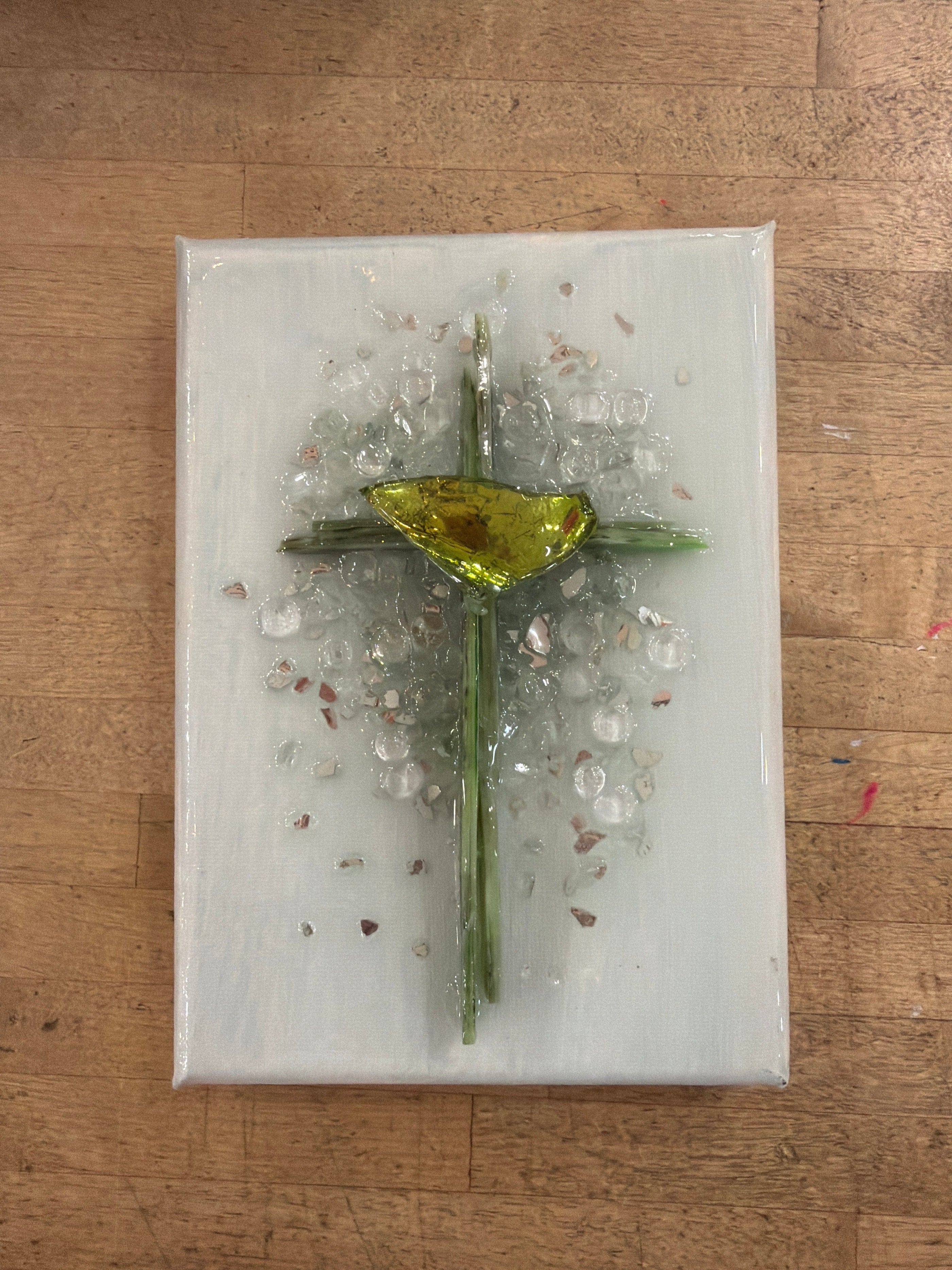 Laurie Kelly Art Studio Cross Art 5x7 - Little Miss Muffin Children & Home