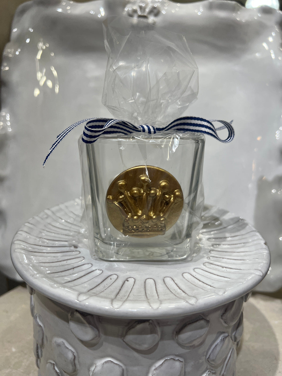 Carol Cassisa Carol Cassisa Mardi Gras Crown Dish Votive - Little Miss Muffin Children & Home