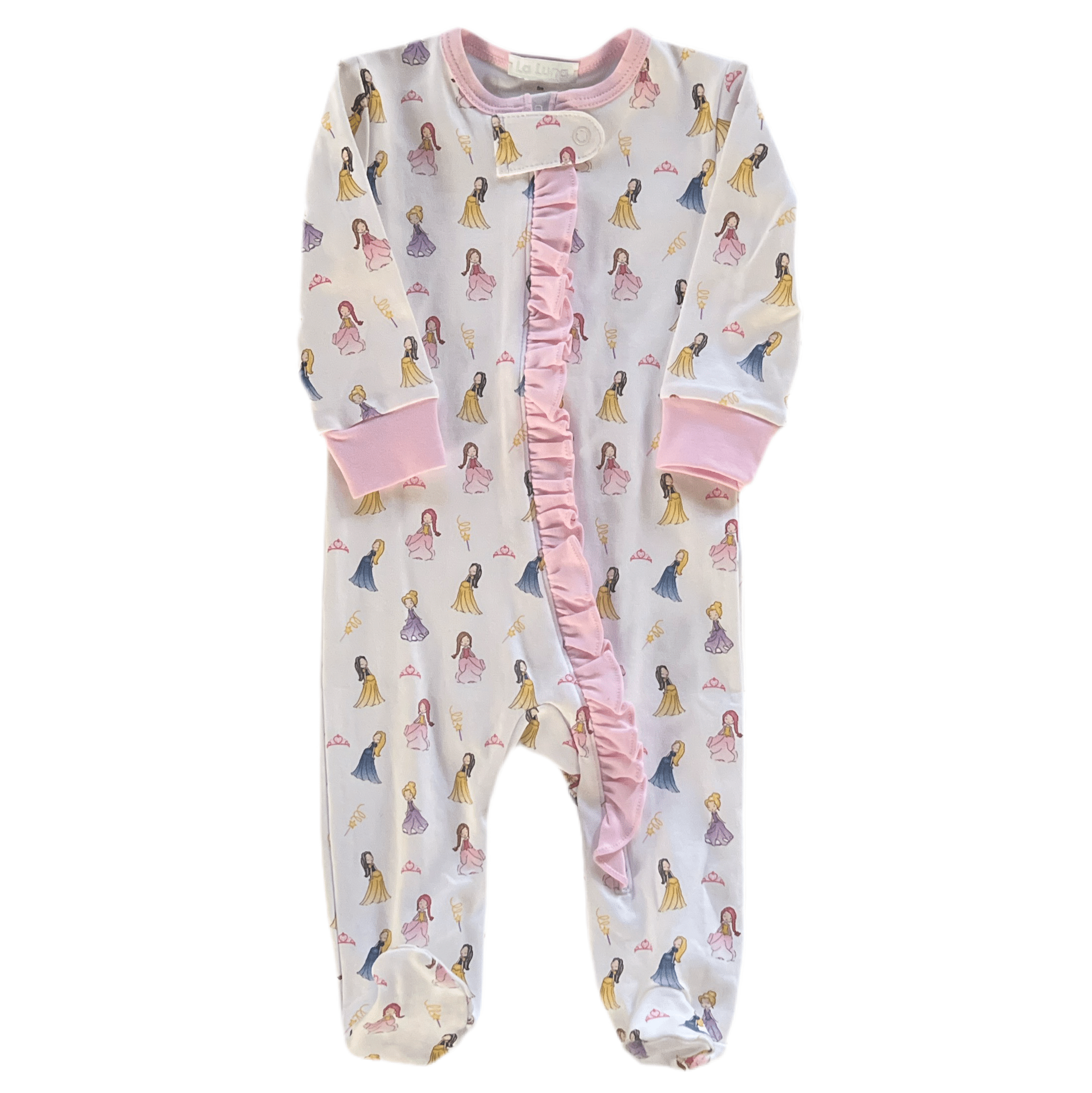 Lulu Bebe Lulu Bebe Girl Princess Footies - Little Miss Muffin Children & Home