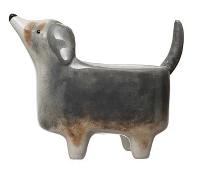 Creative Co-op Creative Co-op Hand-Painted Ceramic Dog Planter, 4 Styles - Little Miss Muffin Children & Home