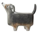 Creative Co-op Hand-Painted Ceramic Dog Planter, 4 Styles