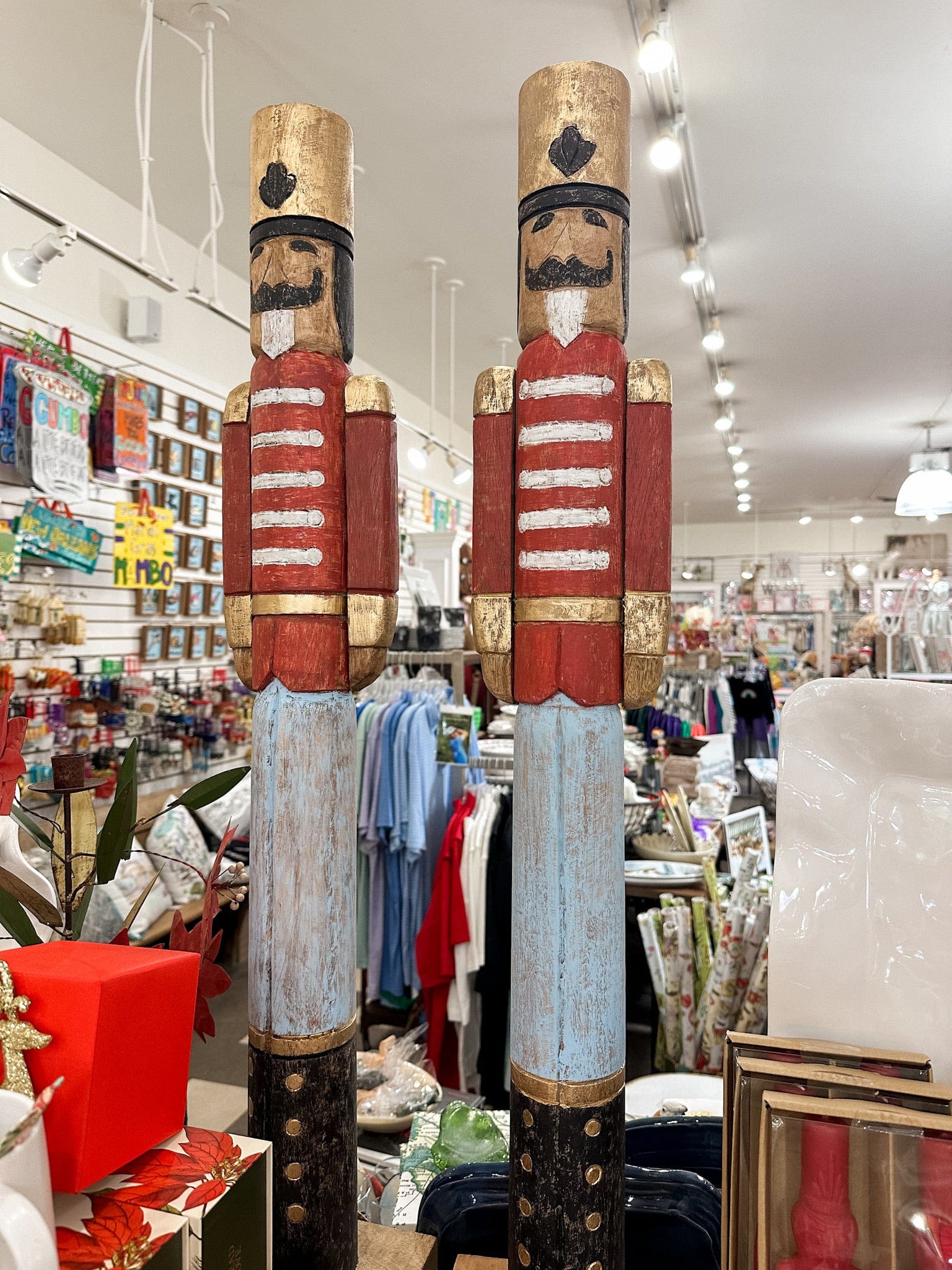 Creative Co-op Handmade Mango Wood Nutcracker, Distressed Finish, - Little Miss Muffin Children & Home