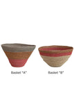 Creative Co-op Heirloom Hand-Woven Seagrass Nesting Baskets, 2 Styles Available