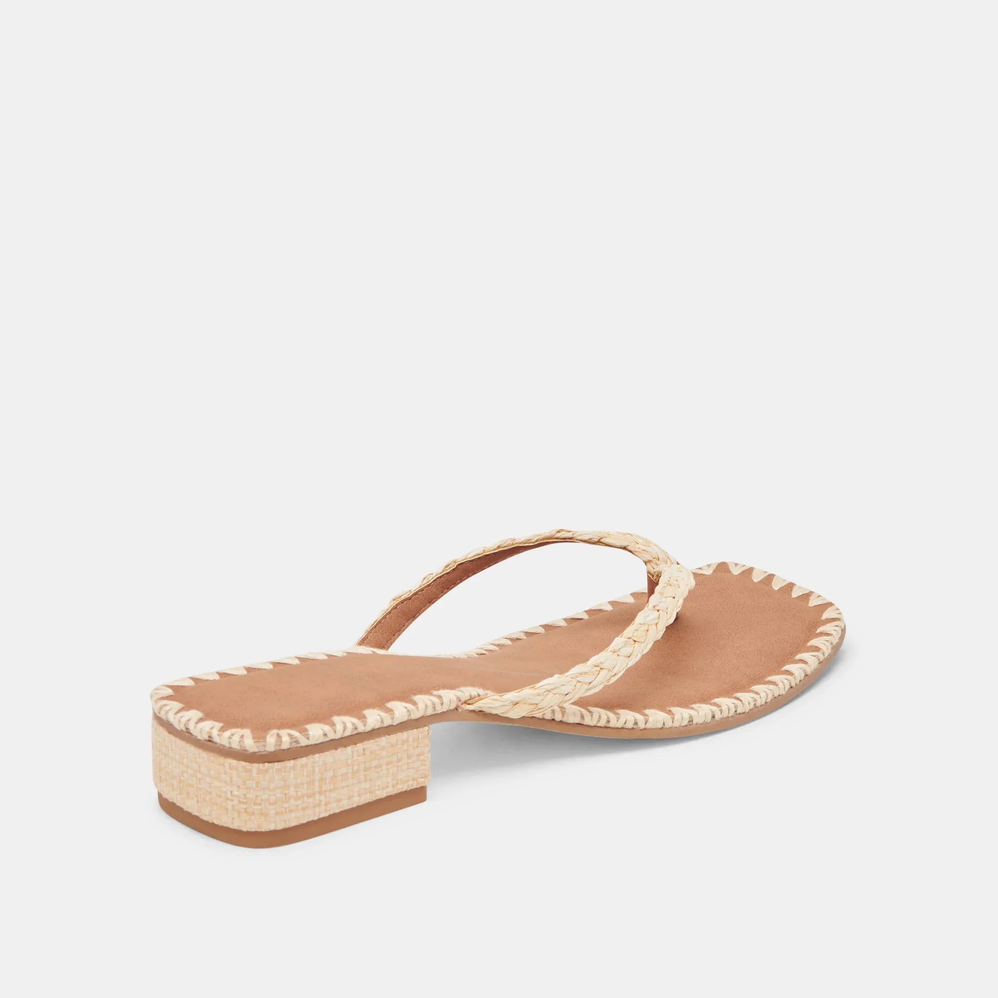 Barty Sandals in Light Natural Raffia