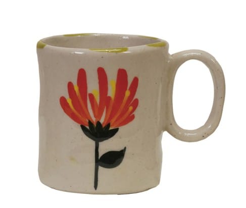 Hand-Painted Stoneware Child Size 5oz Mug, 4 Styles Available