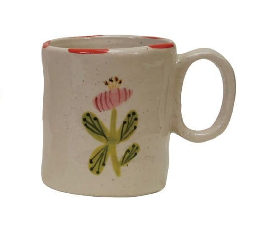 Hand-Painted Stoneware Child Size 5oz Mug, 4 Styles Available